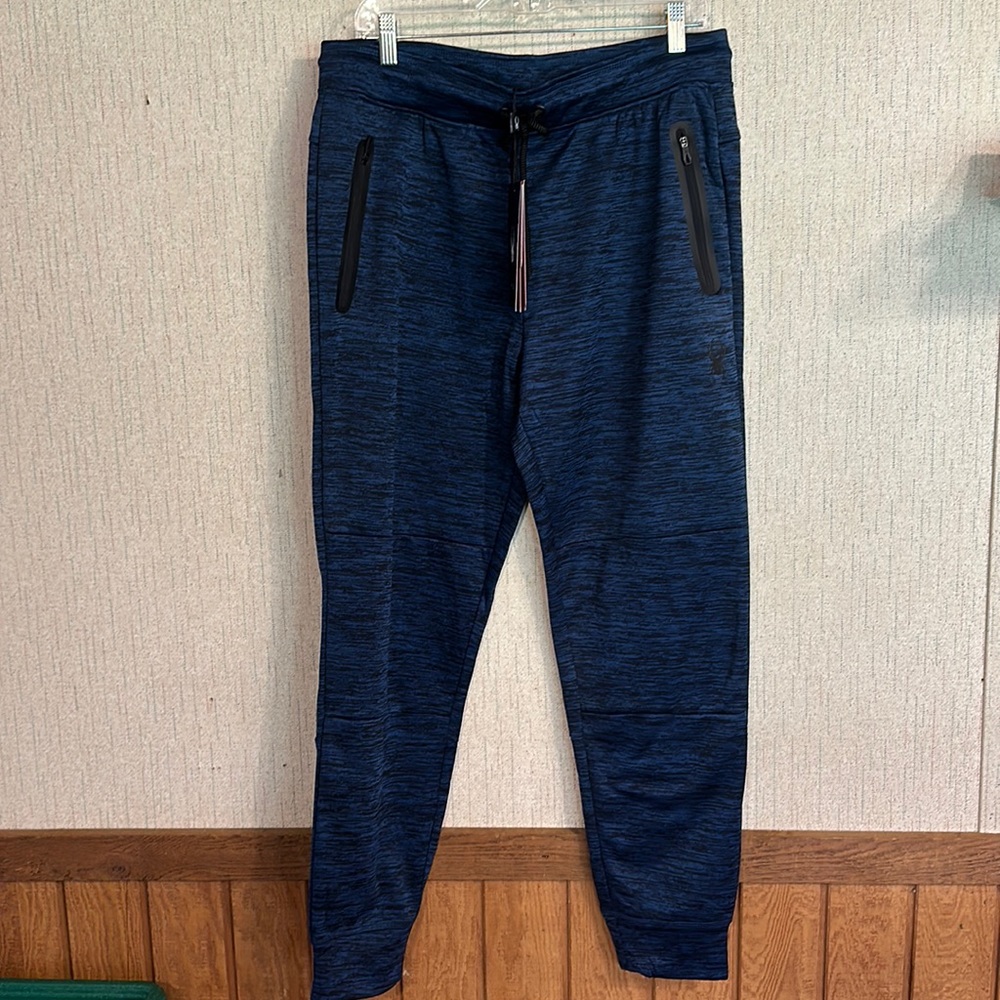 SPYDER ACTIVE MEN’S JOGGER/SWEATPANTS: BLUE MARLED: NWT: SZ L